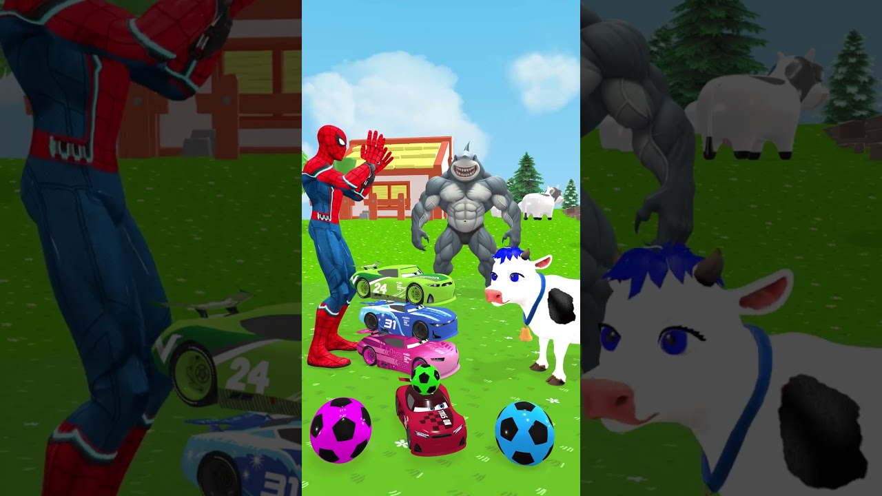 Spider man, Scary Teacher & Cow so funny 🤣 3 