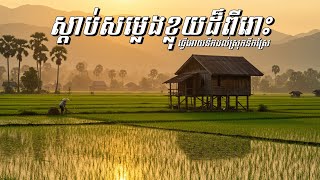 ភ្លេងព្យាណូដ៏ស្រទន់ជាមួយសម្លេងខ្លុយកម្សត់រួមជាមួយទេសភាពស្រុកស្រែ