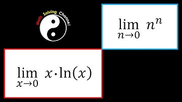 Limit x*ln(x) and n^n