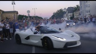 Josh Cartu / Afrojack LaFerrari burnout GUMBALL 3000 BUDAPEST 2017 Hősök tere
