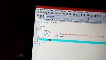Video Tutorial Perulangan 1 untuk menampilkan bilangan genap dari 1-100