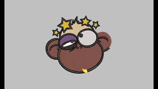 Confused Monkey Face Embroidery Design | Monkey Embroidery File | DigitEMB