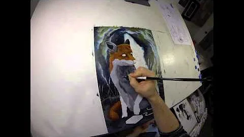 Michael Smail painting "Star Fox" from start to fi...