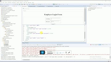 Login form using JSP, Servlet and JDBC (My SQL Server)