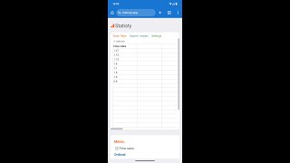 Stats Data exploration: Google Sheets to Statisty and Google Slides on a mobile device