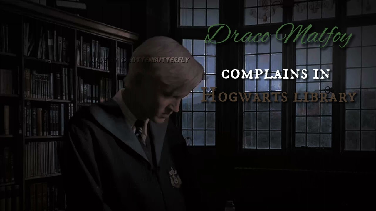 Draco Malfoy complains in Hogwarts library [AI voice]