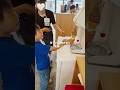 息子が串カツ田中にて。奇跡の特技を披露して、母衝撃!!!!笑こんなにハラハラするソフトクリーム見たことない#ソフトクリーム#男の子#串カツ田中