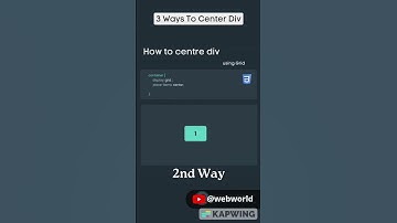 Get Perfectly Centered: CSS Div Centering Hacks in 60 Seconds | YouTube Shorts