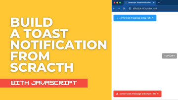Master JavaScript: Build a Custom Toast Notification from Scratch (No Libraries!)