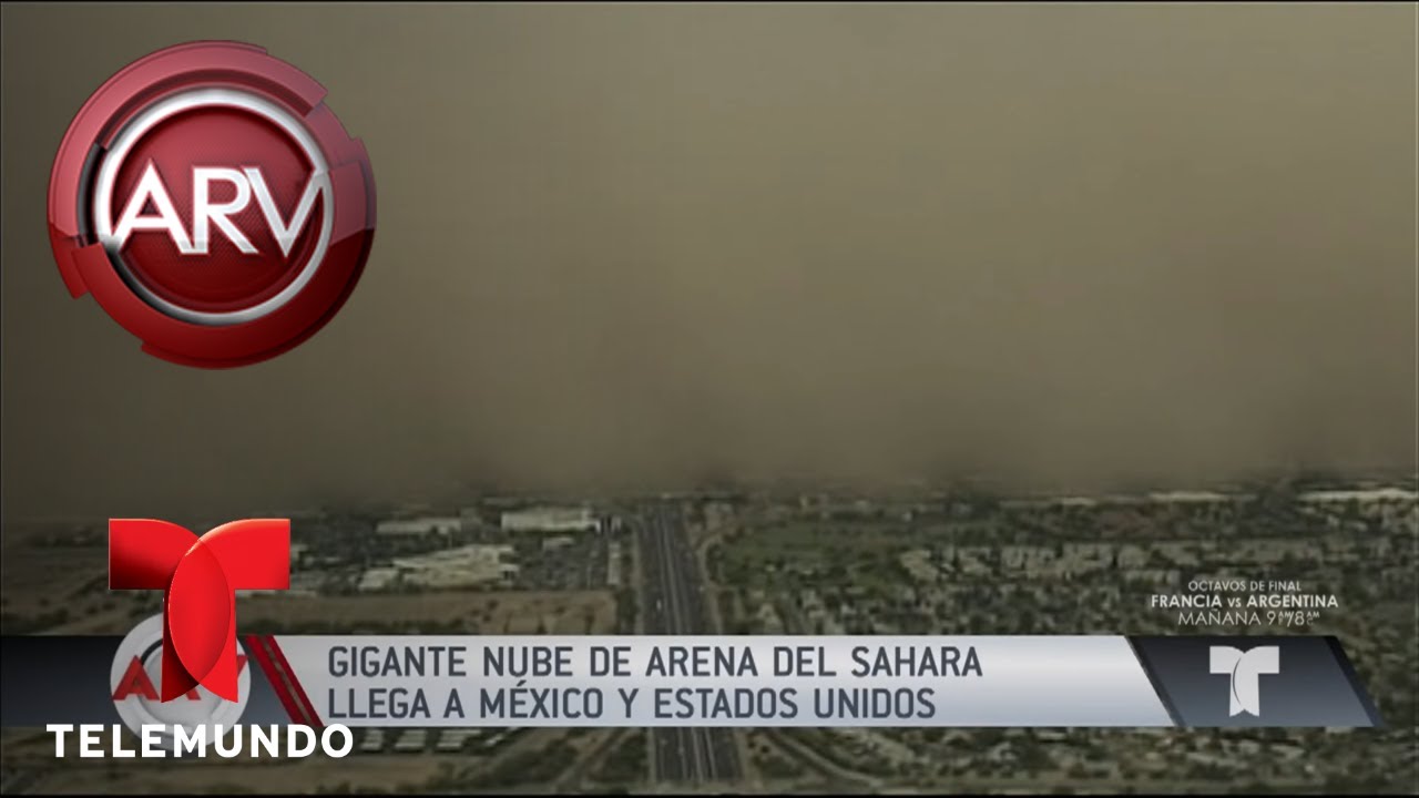 Nube gigante de arena del Sahara llega a México y EE.UU. Al Rojo Vivo