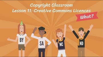 The Copyright Classroom : Lesson 11 Creative Commons Licences - What?
