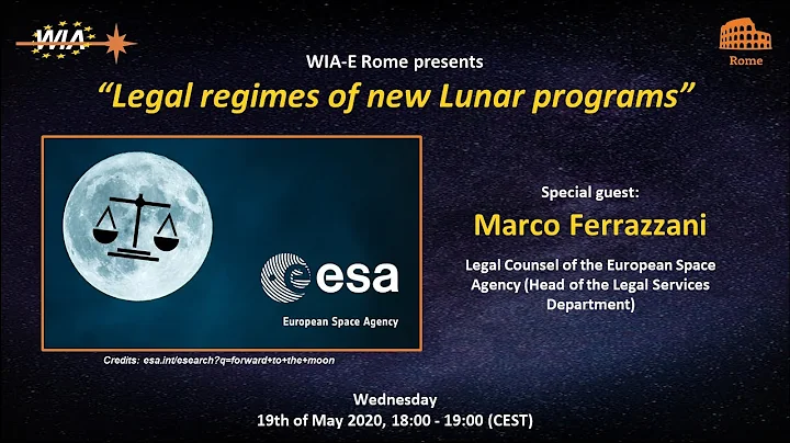 WIA-E Rome online Webinar Legal regimes of new Lun...