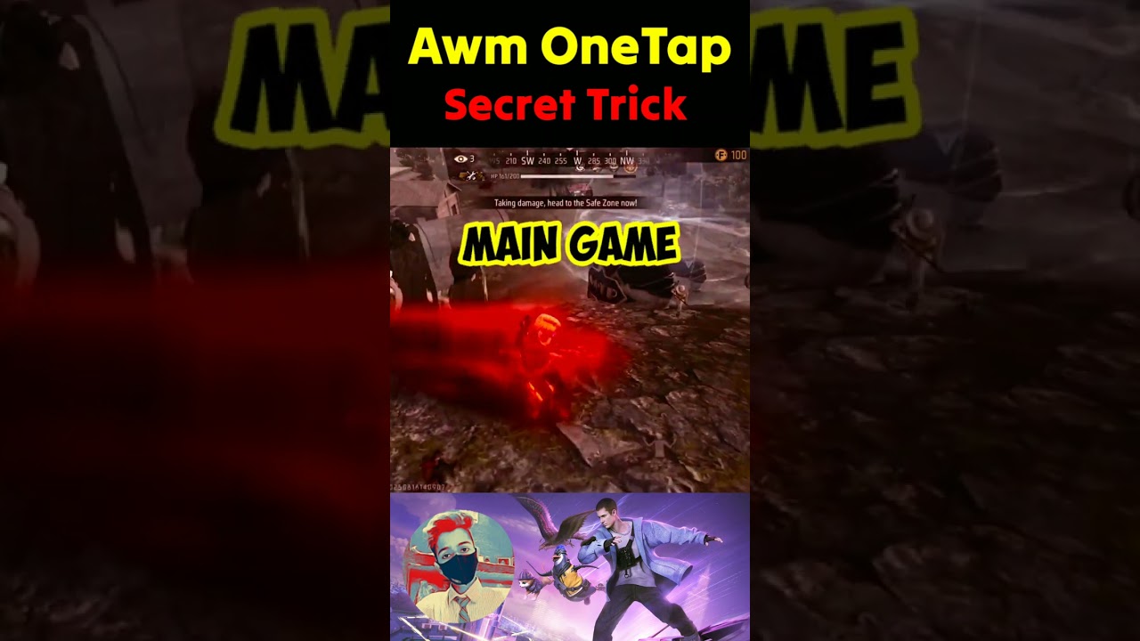 Make One Taps With Awm 😱 Axe FF Secret 🤯 