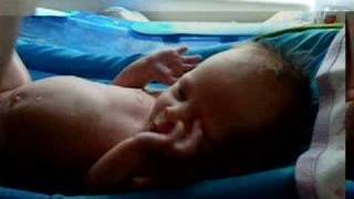 Aiden's First Bath 5/10/08
