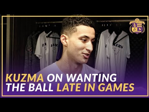 Lakers Post Game: Kyle Kuzma On Wanting the Ball in Late Game Situations