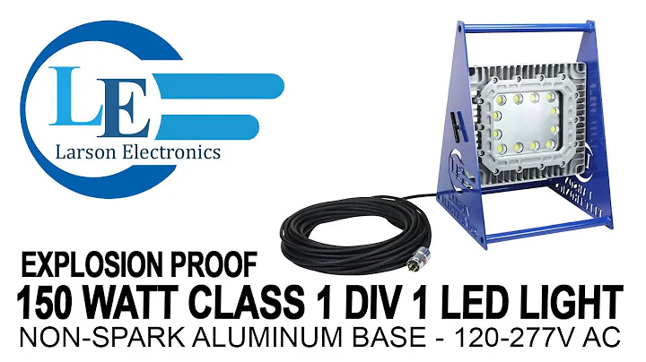 150 Watt Class 1 Div 1 Explosion Proof LED Light - Non-Spark Aluminum Base - 120-277V AC