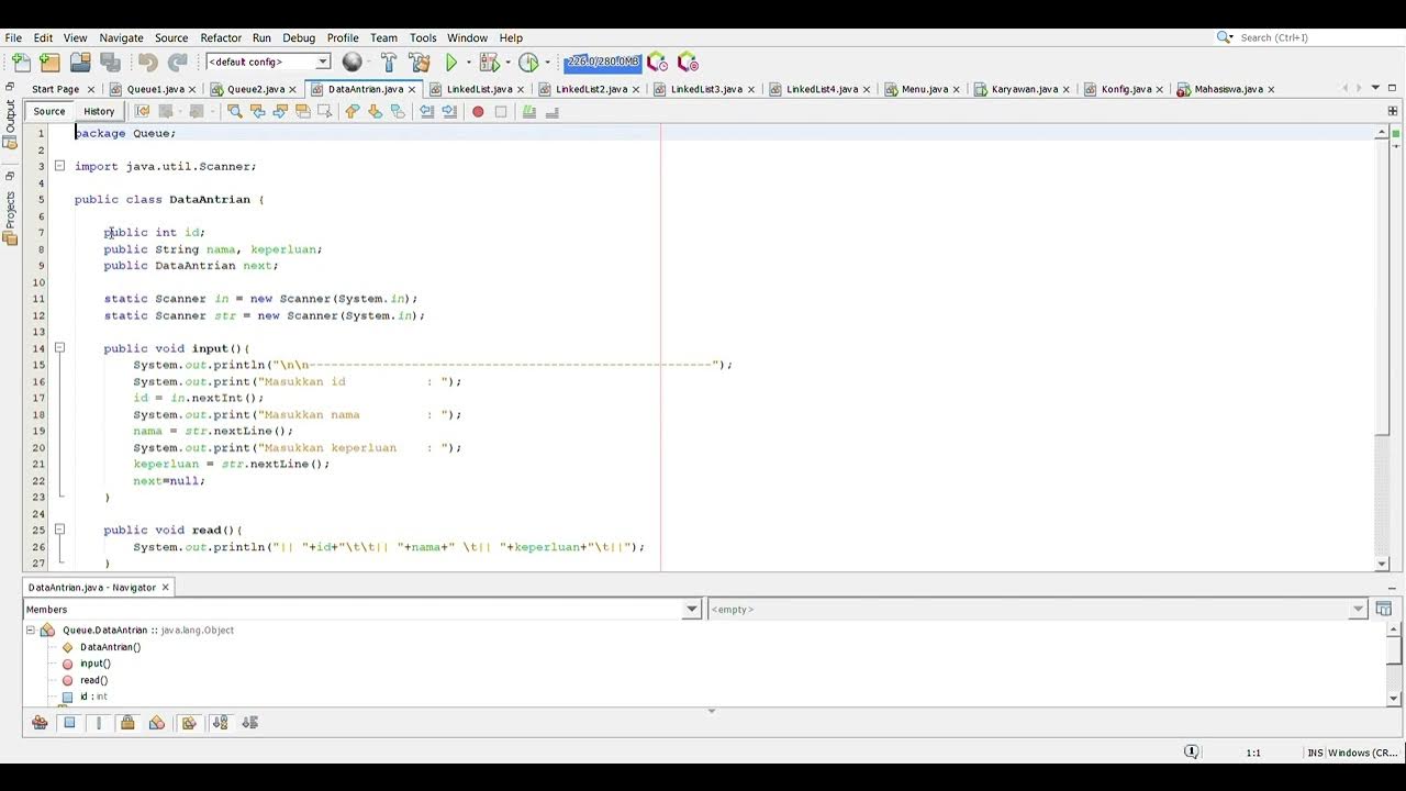 Struktur Data Queue pada JAVA dan Contoh Penerapannya pada Sistem ...
