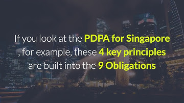 What is required under the Personal Data Protection Act?