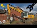 LIEBHERR 926 BAGGER ❌ ABRISS BAUSTELLE GASTHOF ❌ ABBRUCH GRABOWSKI #1