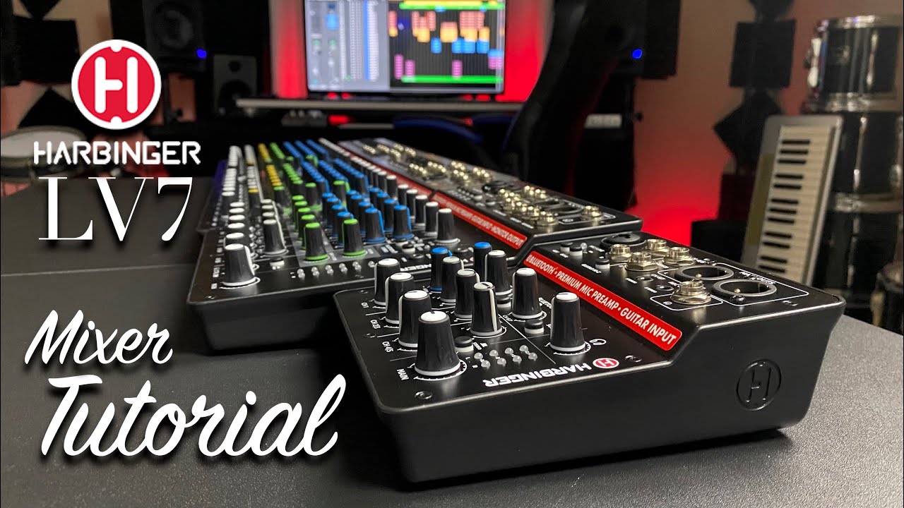 Features & Benefits of the Harbinger LV12 12-Channel Analog Mixer with  Bluetooth & FX 