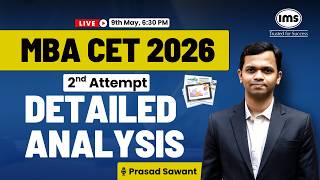 MBA CET 2nd Attempt 2026 Paper Analysis | Prasad Sawant