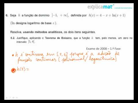 Capa: Teorema de Bolzano-Cauchy — exercício 6