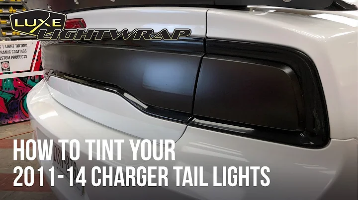 2011-14 Charger Tail Light Tint Kit - Type 3 (Full Wrap) Installation Video // Dark Stealth