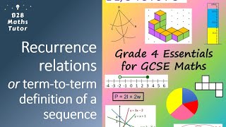 Sequences for GCSE Maths: Recurrence relations or term-to-term definitions