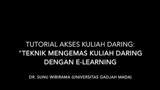 Tutorial Akses Pelatihan Pembelajaran Daring Spada DIKTI