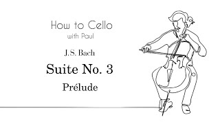 How to play Bach Cello Suite No.3, Prelude | Cello Lesson [Live] eng/esp
