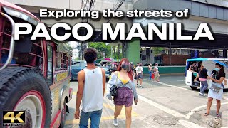 The Streets of PACO Manila Philippines - Virtual Tour [4K]