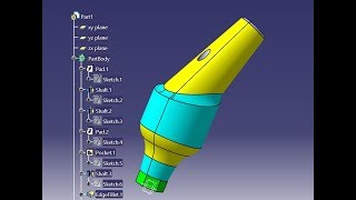 Celebrity How to create a mechanical part using CATIA Part Design 57 Profile