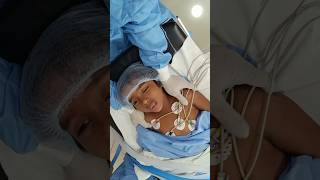 Girl with hemangioma goes under Anesthesia