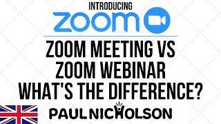 Zoom Meeting vs Zoom Webinar What's The difference? Apart From An Extra  $40