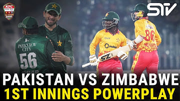 1st Innings Powerplay | Pakistan vs Zimbabwe | Match 01 | Tri Nation Series | PCB | M3W1U