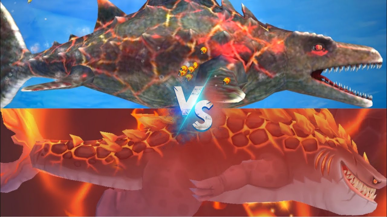 MAGMAJIRA VS DINO SHARK! - Hungry Shark Evolution VS Double Head Shark Attack