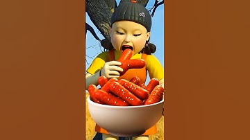 Doll Fried Sausage | Squid Game Mentality ai #squidgame #squidgame2 #ai #squidgamementality