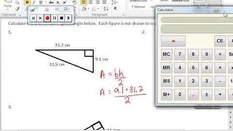 Module 5 Lesson 2 Area of Right Triangles