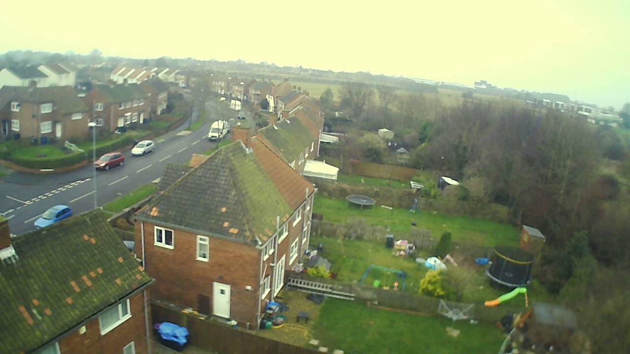 Hubsan X4 H502E Desire Drone Maiden Flight Gateshead Springwell Estate