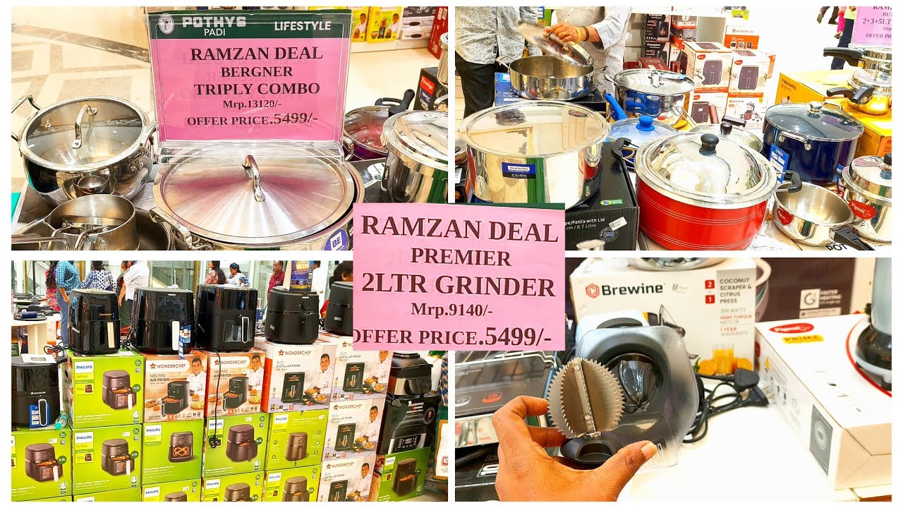 😱Pothysல Amazon விட 2 மடங்கு விலை குறைவா ஆ! 7 pc Combo Kitchen set |Home appliances Kitchen gadget