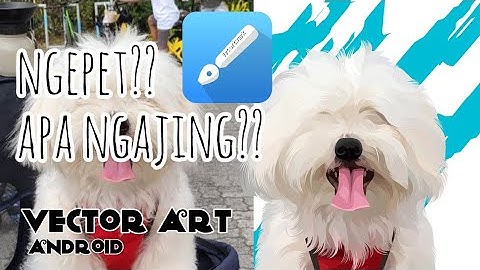 tutorial vector anjing di infinite design andorid - how to make vector portrait #tutorial