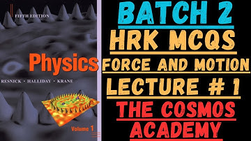 MCQs Class Lecture # 1 Motion in One Dimensions PAEC Assistant Manager Physics 1737 HRK