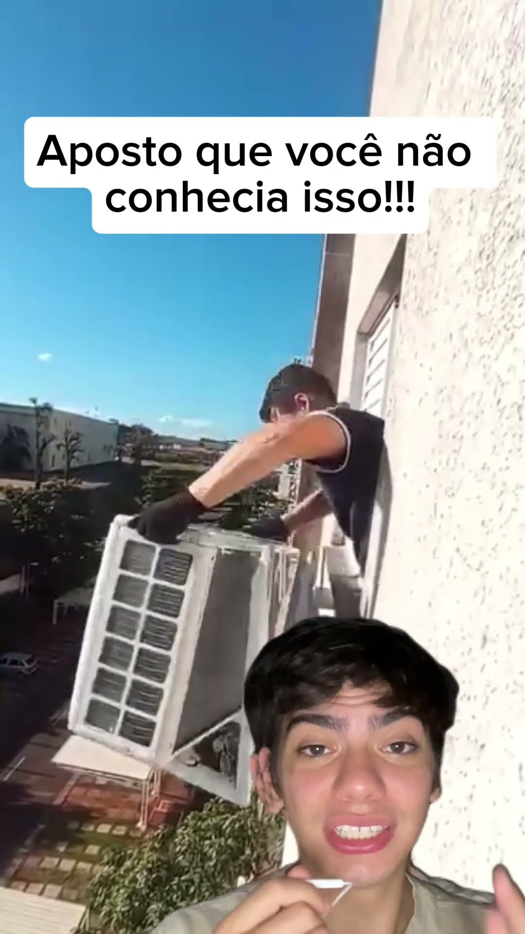 Suporte de ar-condicionado fácil de instalar e sem riscos! ?? Você usaria?