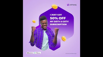 Get 50% off your DSTV/GoTV bills on PalmPay