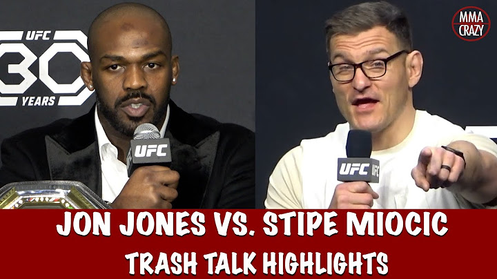 Jon Jones vs. Stipe Miocic Trash Talk Highlights UFC 309