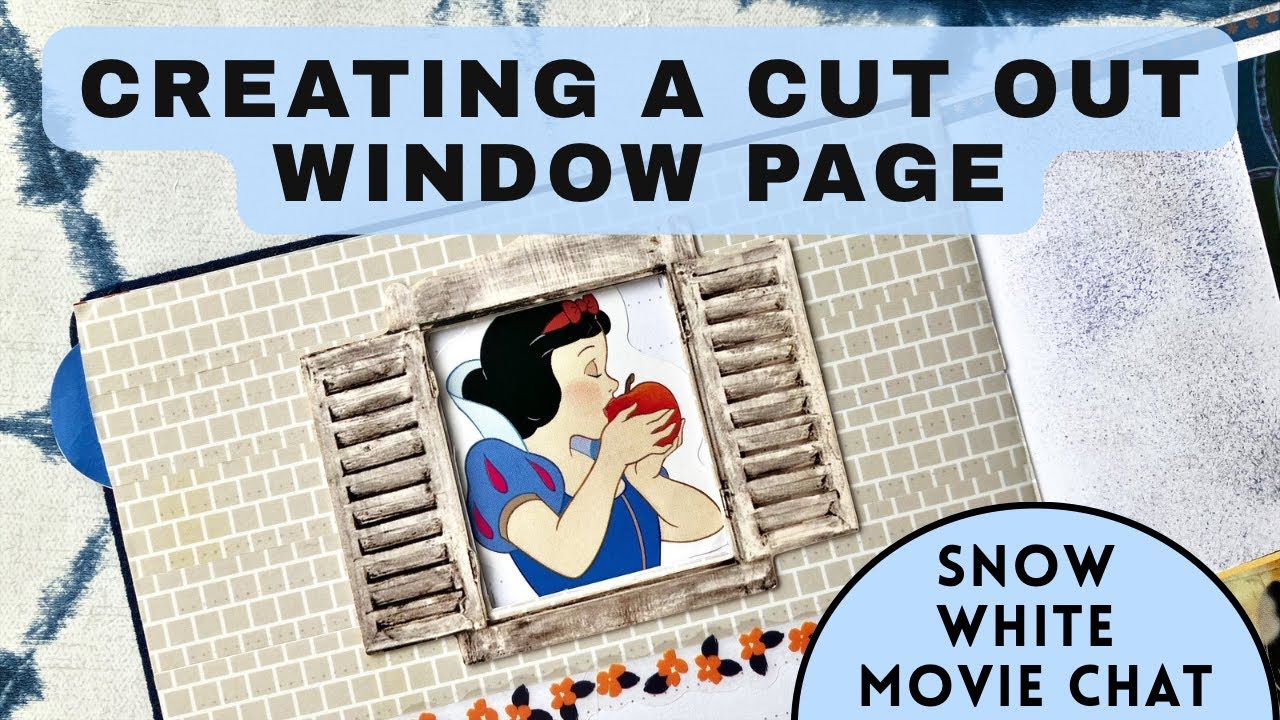 Plan With Me - cut out window pages in my creative journal - YouTube
