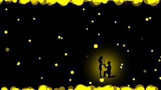 Video Overlay Effect #61 | Yellow particles with Propose Background | No Copyright Effect