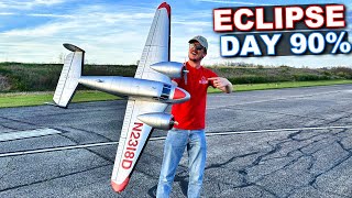 Giant RC Airplane Flying on Eclipse Day - E-Flite Beechcraft by TheRcSaylors 23,305 views 1 month ago 10 minutes, 47 seconds