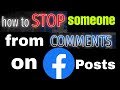How to Ban someone from commenting on facebook page | how stop someone from commenting on facebook
