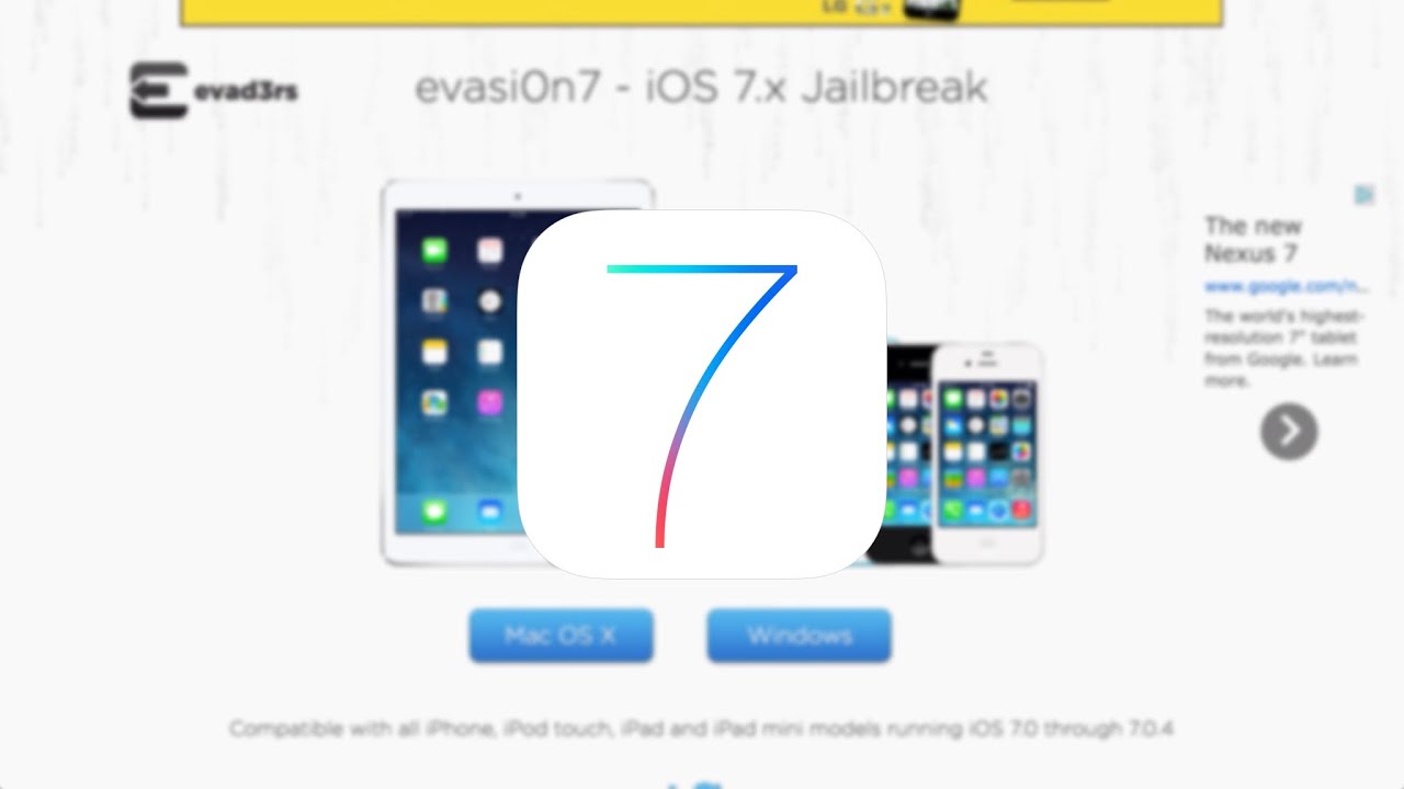 Evasi0n Jailbreak iOS Free Activate
